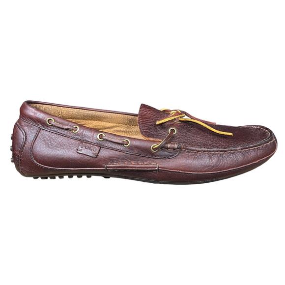 Polo Ralph Lauren Men’s Wyndings Brown Leather Driving Loafer Size US 12 main image 9